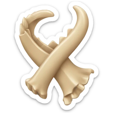 beige claw clip sticker