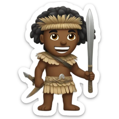Fijian Warrior sticker