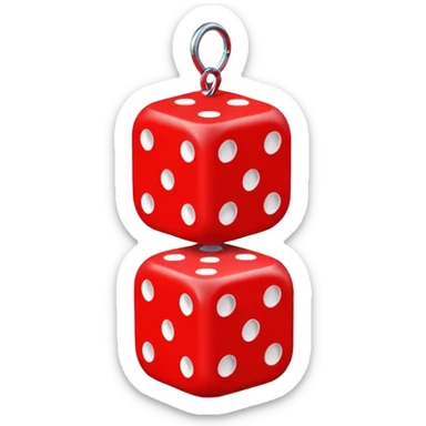 fuzzy dice sticker