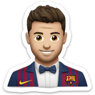 ronaldo qui tien bebe messi sticker