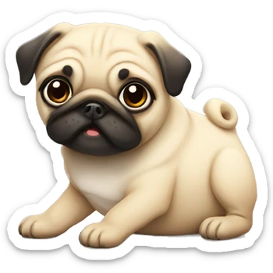 Cute Pug sticker