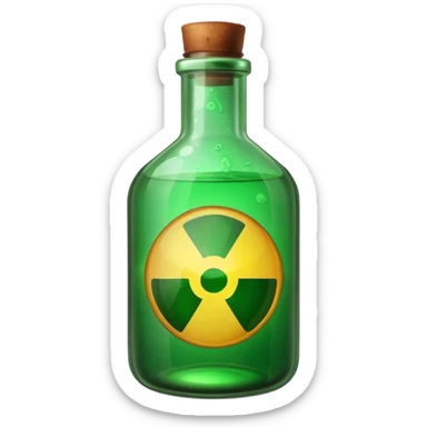 toxic bottle sticker