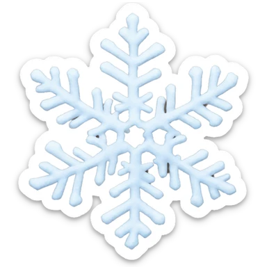 snow flakes sticker