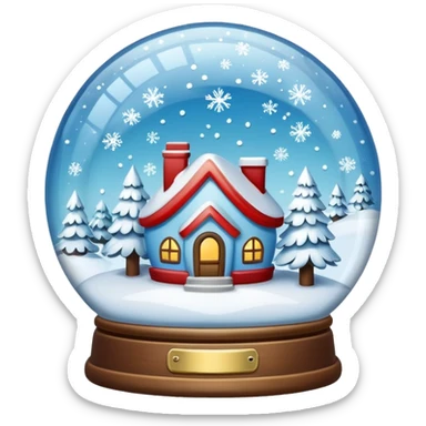 snow globe sticker