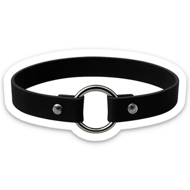 emo black choker sticker