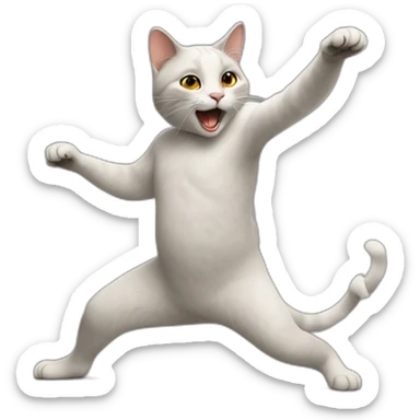 Cat-dance-funny sticker