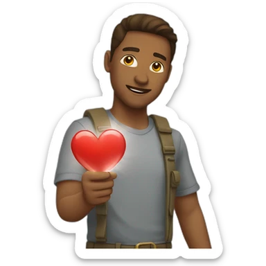 mains faisant un coeur sticker