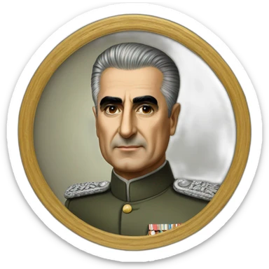 Mohammad Reza Shah Pahlavi sticker