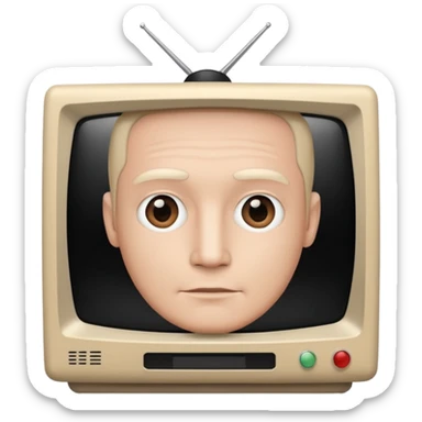 Tv man sticker