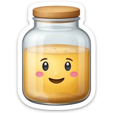 Poudre de farine dans un bocal  sticker