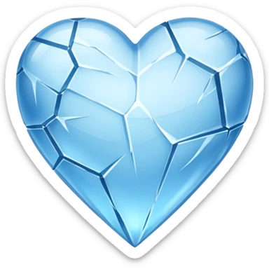 Corazon de hielo sticker