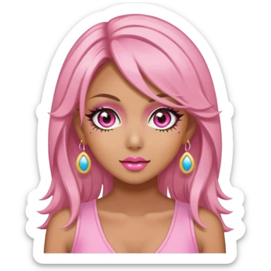 Pink Aesthetic Gyaru Summer Girl sticker