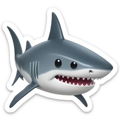 Giant chunky slow moving filter feeder Shark sticker