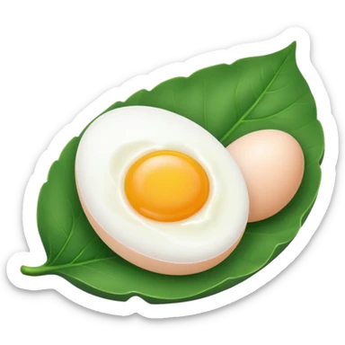 eggs on leaf sticker