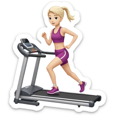 Create a clean girl treadmill sticker