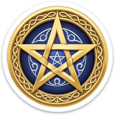 Wiccan pentagram sticker