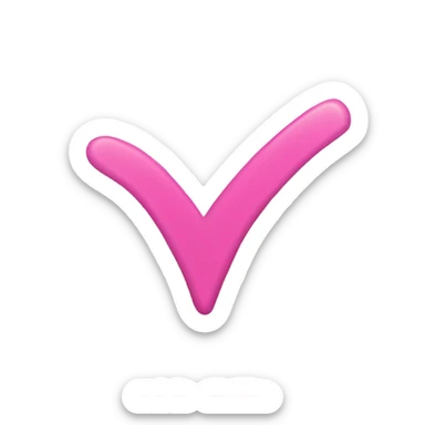 pink check box sticker