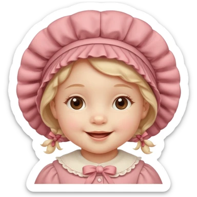 create a baby girl emoji from the 60. sticker