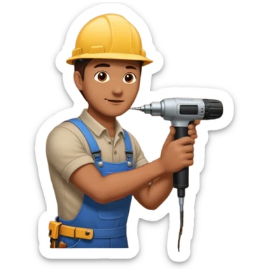 it's ok, but i want to see him from the left side, while is drilling a dark panel sticker