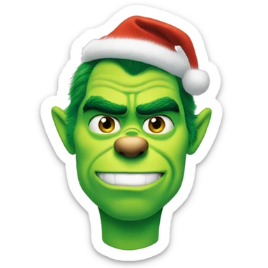 henry cavill as grinch sticker