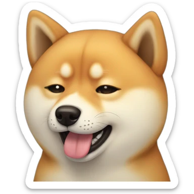 shiba dog crying sticker