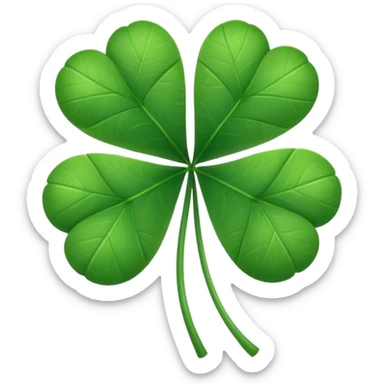 clover with 5 leaves sticker