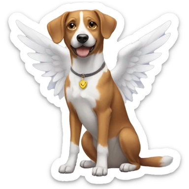 dog with wings sticker