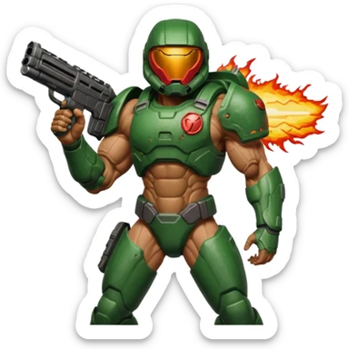 Doom eternal doom-slayer not emoji sticker