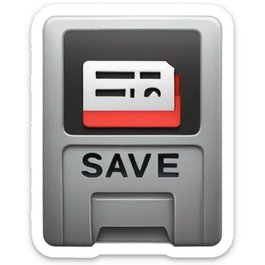 Save button sticker
