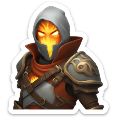 Fire genasi rogue  sticker