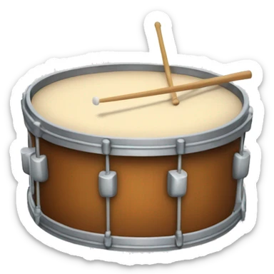 A marching quad drum sticker