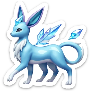 Cresselia-Glaceon-Suicune-Amaura-Dialga-fusion sticker
