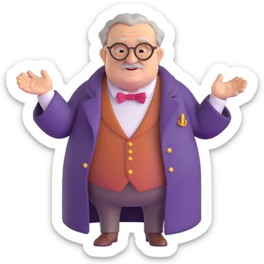Professor Slughorn from Harry Potter sticker