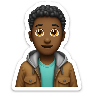 a boy who walk sticker