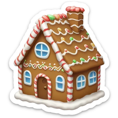 cute gingerbread house  sticker