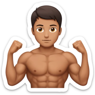 Male core muscles sticker