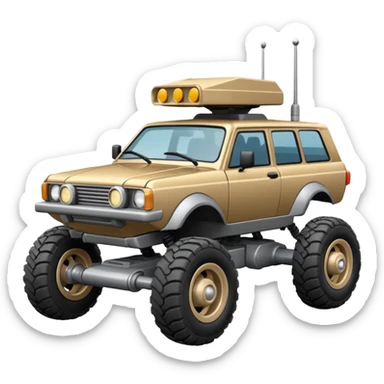 Sojourner – small, boxy rover with 6 wheels sticker