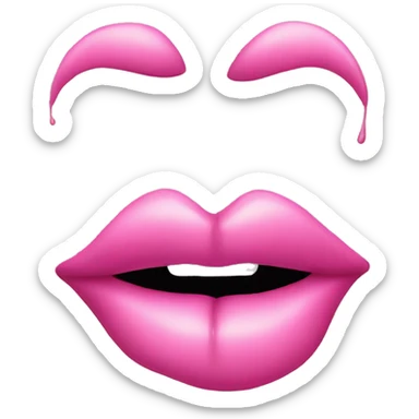 pink kiss lips  sticker