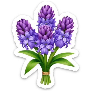 a light bouquet of Hyacinth sticker