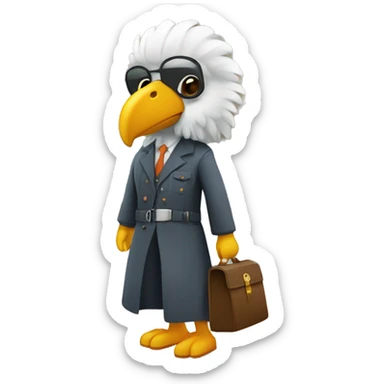 Condor vestido como turista sticker