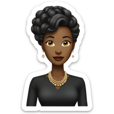 Black rich boss lady sticker