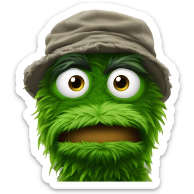 Oscar the grouch  sticker