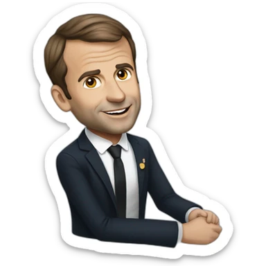 Emanuel Macron nu sticker