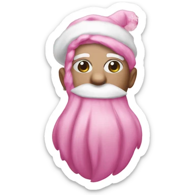 Pink Christmas sticker