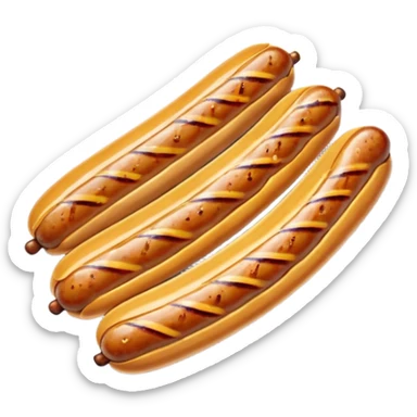 mustard sausage  sticker