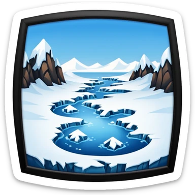 north pole   sticker