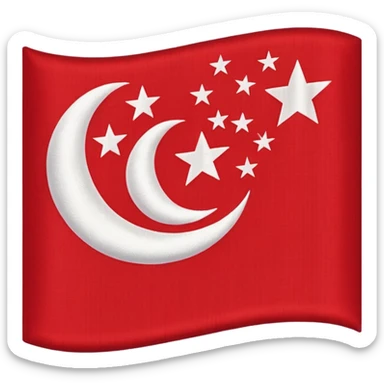 Singapore flag sticker