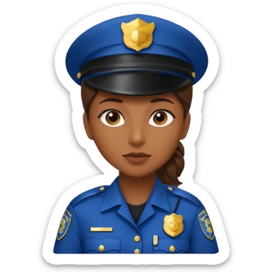 Woman cop sticker