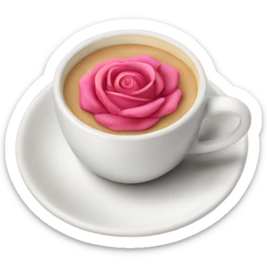 Un frapuchino rosa sticker