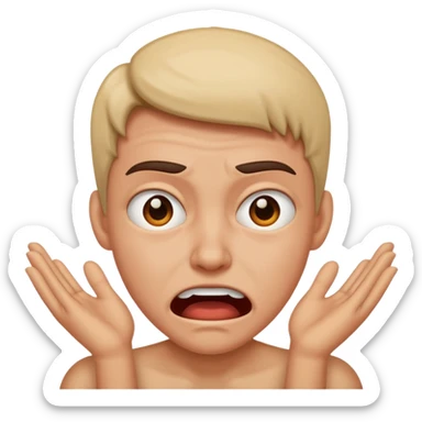 Fear, sadness, anger, joy sticker